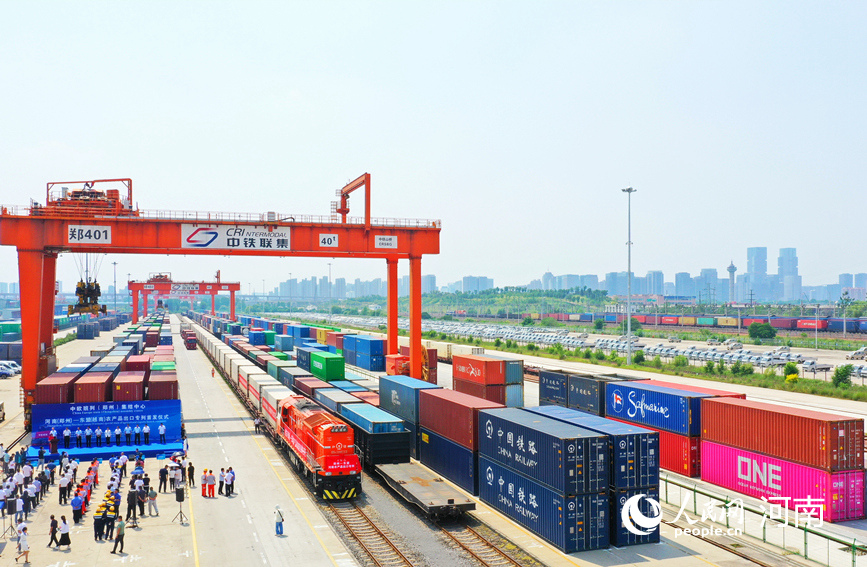 首趟鄭州至東盟農產品出口專列發車，電子商務賦能河南外貿新增長